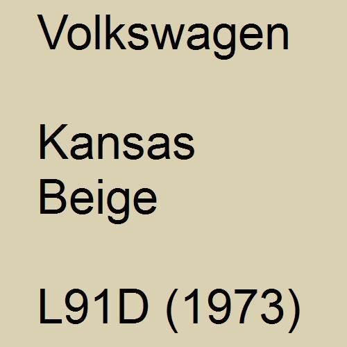 Volkswagen, Kansas Beige, L91D (1973).